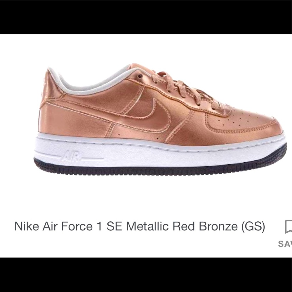 Nike Air Force 1 SE GS MTLC Red Bronze 4.5Y